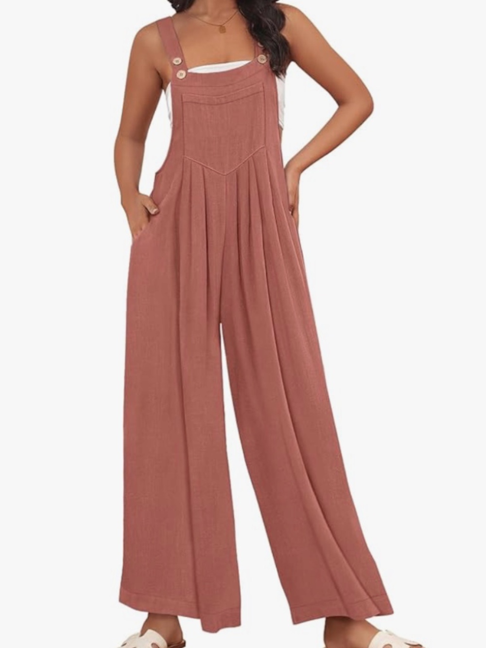AUTOMET Womens Beach Vacation Outfits Jumpsuits Overalls Wide Leg Casual Summer